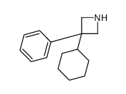 3-cyclohexyl-3-phenylazetidine Structure