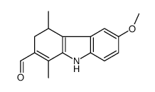 4,9-dihydro-6-methoxy-1,4-dimethyl-3H-carbazole-2-carbaldehyde结构式