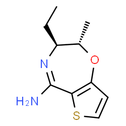 Thieno[2,3-f]-1,4-oxazepin-5-amine, 3-ethyl-2,3-dihydro-2-methyl-, (2S,3S)- (9CI)结构式