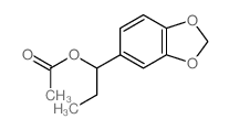 1,3-Benzodioxole-5-methanol, .alpha.-ethyl-, acetate结构式