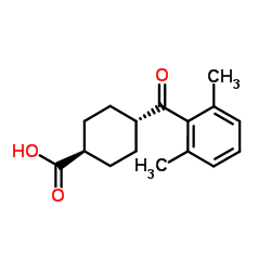 trans-4-(2,6-Dimethylbenzoyl)cyclohexanecarboxylic acid Structure