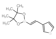 反式-2-(噻吩-3-基)乙烯基硼酸频哪醇酯结构式