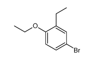 Benzene, 4-bromo-1-ethoxy-2-ethyl- (9CI) Structure