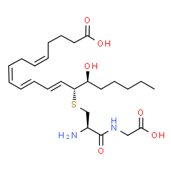 14,15-Leukotriene D4 structure
