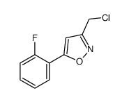 3-(chloromethyl)-5-(2-fluorophenyl)-1,2-oxazole Structure