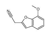 (7-Methoxy-1-benzofuran-2-yl)acetonitrile Structure