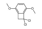 7,7-dichloro-2,5-dimethoxybicyclo[4.2.0]octa-1,3,5-triene结构式
