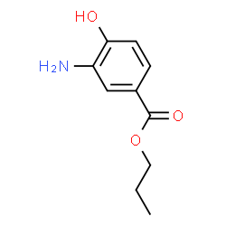 Benzoic acid, 3-amino-4-hydroxy-, propyl ester (9CI)结构式
