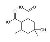 5-hydroxy-3,5-dimethylcyclohexane-1,2-dicarboxylic acid结构式