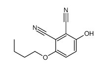 3-丁氧基-6-羟基-1,2-苯二甲腈结构式