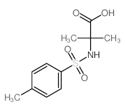 2-methyl-2-[(4-methylphenyl)sulfonylamino]propanoic acid Structure