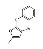 2-(Phenylthio)-3-bromo-5-methylfuran结构式