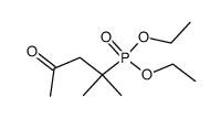 diethyl(1,1-dimethyl-3-oxobutyl)phosphonate结构式