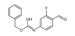 benzyl N-(3-fluoro-4-formylphenyl)carbamate结构式