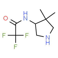 Acetamide, N-(4,4-dimethyl-3-pyrrolidinyl)-2,2,2-trifluoro-, (+)- (9CI) structure