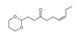 (Z)-1-(1,3-dioxan-2-yl)non-6-en-3-one Structure