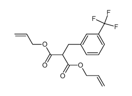 2-(3-trifluoromethylbenzyl)-malonic acid diallyl ester Structure
