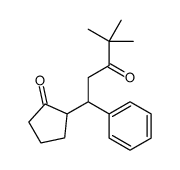 2-(4,4-dimethyl-3-oxo-1-phenylpentyl)cyclopentan-1-one Structure