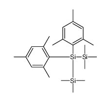 bis(2,4,6-trimethylphenyl)-bis(trimethylsilyl)silane Structure