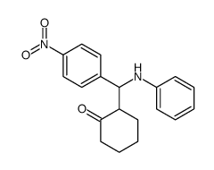 2-[anilino-(4-nitrophenyl)methyl]cyclohexan-1-one Structure