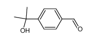 4-(2-hydroxy-2-propyl)benzene-1-carbaldehyde结构式
