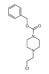 4-(2-chloroethyl)piperazine-1-carboxylic acid benzyl ester结构式
