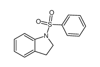 1-(苯磺酰)二氢吲哚结构式