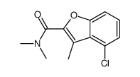 2-Benzofurancarboxamide, 4-chloro-N,N,3-trimethyl-结构式