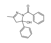 (5-hydroxy-3-methyl-5-phenyl-4H-pyrazol-1-yl)-phenylmethanone结构式