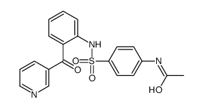 N-[4-[[2-(pyridine-3-carbonyl)phenyl]sulfamoyl]phenyl]acetamide Structure