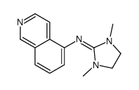 N-isoquinolin-5-yl-1,3-dimethylimidazolidin-2-imine结构式