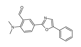2-(dimethylamino)-5-(5-phenyl-1,3-oxazol-2-yl)benzaldehyde结构式