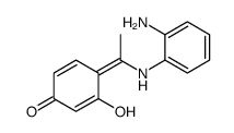 4-[1-(2-aminoanilino)ethylidene]-3-hydroxycyclohexa-2,5-dien-1-one Structure