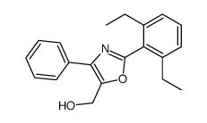 [2-(2,6-diethylphenyl)-4-phenyl-1,3-oxazol-5-yl]methanol结构式