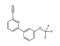 6-[3-(trifluoromethoxy)phenyl]pyridine-2-carbonitrile结构式
