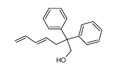 (E)-2,2-diphenylhepta-4,6-dien-1-ol Structure