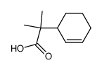 2-(cyclohex-2-enyl)-2-methylpropanoic acid结构式