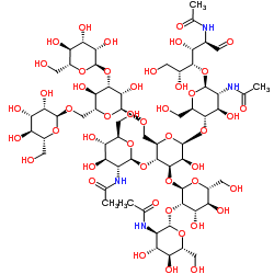 MANNOPENTAOSE-DI-(N-ACETYL-D-*GLUCOSAMINE),DI (N-ACE结构式