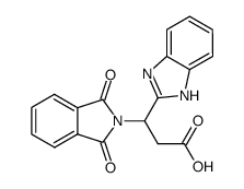 3-phthalimido-3(2)-benzimidazolylpropanoic acid结构式