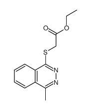 1-(ethoxycarbonylmethylthio)-4-methylphthalazine结构式