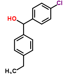 4-CHLORO-4'-ETHYLBENZHYDROL结构式