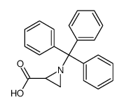 (S)-1-三苯甲基氮丙啶-2-羧酸结构式