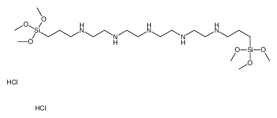 N-(10,10-dimethoxy-11-oxa-3,6-diaza-10-siladodec-1-yl)-N'-[2-[[3-(trimethoxysilyl)propyl]amino]ethyl]ethane-1,2-diammonium dichloride结构式