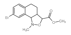 8-bromo-1-methyl-1,3,3a,4,5,9b-hexahydro-naphtho[1,2-c]isoxazole-3-carboxylic acid methyl ester Structure