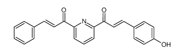 2-[3-(4-hydroxyphenyl)-1-oxoprop-3-enyl]-6-[(1-oxo-3-phenyl)prop-3-enyl]pyridine Structure