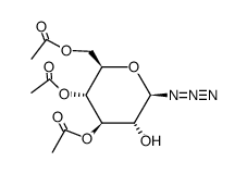 3,4,6-Tri-O-acetyl-β-D-glucopyranosylazid Structure