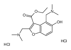 ethyl 2,4-bis[(dimethylamino)methyl]-5-hydroxy-1-benzofuran-3-carboxylate,dihydrochloride Structure