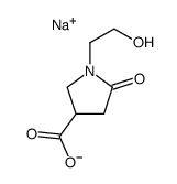 sodium 1-(2-hydroxyethyl)-5-oxopyrrolidine-3-carboxylate结构式