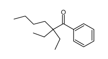 2,2-diethyl-1-phenyl-hexan-1-one结构式