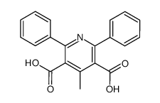 4-methyl-2,6-diphenyl-pyridine-3,5-dicarboxylic acid结构式